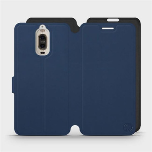 Etui Soft Touch do Huawei Mate 9 Pro - wzór Głęboki granat z czernią