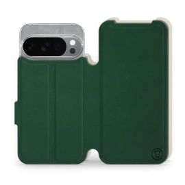 Etui Soft Touch do Google Pixel 10 Pro - wzór Miejska zieleń z platyną