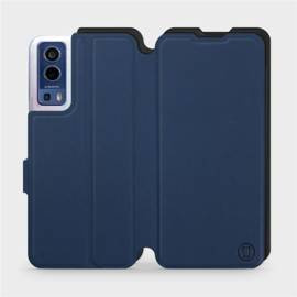 Etui Soft Touch do Vivo Y72 5G - wzór Głęboki granat z czernią