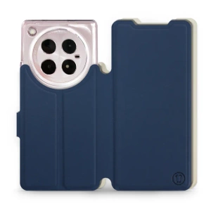 Etui Soft Touch do Infinix ZERO 40 5G - wzór Głęboki granat z platyną