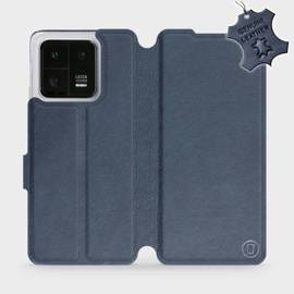 Etui ze skóry naturalnej do Xiaomi 13 Pro - wzór Blue Leather