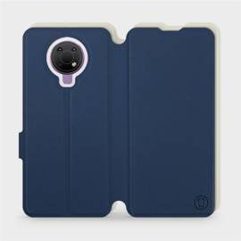 Etui Soft Touch do Nokia G10 - wzór Głęboki granat z platyną