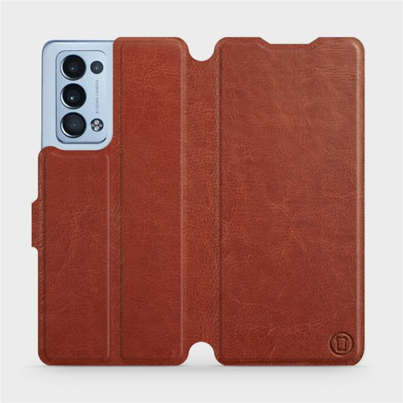 Etui do OPPO Reno 6 Pro 5G - wzór Brown&Gray