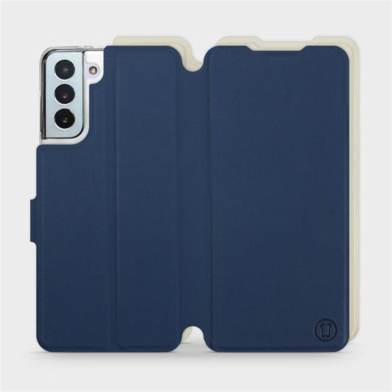 Etui Soft Touch do Samsung Galaxy S21 Plus - wzór Głęboki granat z platyną