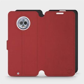 Etui Soft Touch do Motorola Moto G6 - wzór Zachodząca czerwień z czernią