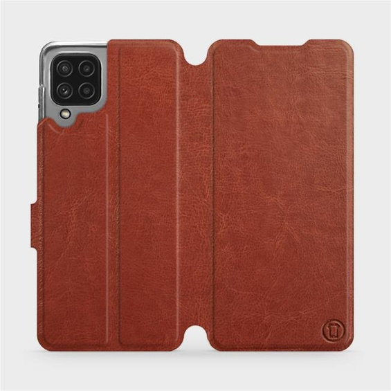 Etui do Samsung Galaxy A22 4G - wzór Brown&Gray