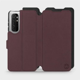 Etui Soft Touch do Xiaomi Mi Note 10 Lite - wzór Matowy burgund z czernią
