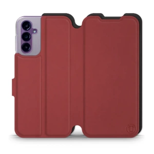 Etui Soft Touch do Samsung Galaxy A14 5G - wzór Zachodząca czerwień z czernią