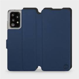 Etui Soft Touch do Samsung Galaxy A52 - wzór Głęboki granat z czernią