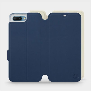 Etui Soft Touch do Huawei Honor 10 - wzór Głęboki granat z platyną