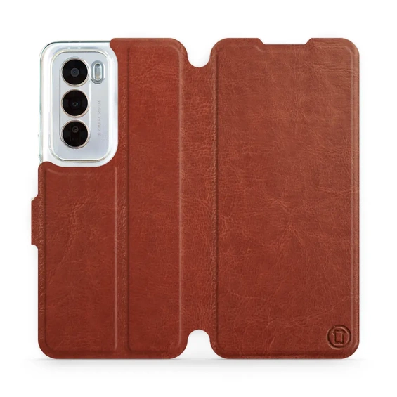 Etui do OPPO Reno 12 5G - wzór Brown&Gray