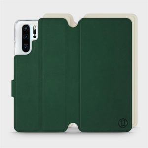 Etui Soft Touch do Huawei P30 Pro - wzór Miejska zieleń z platyną