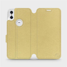 Etui do Motorola One - wzór Gold&Orange
