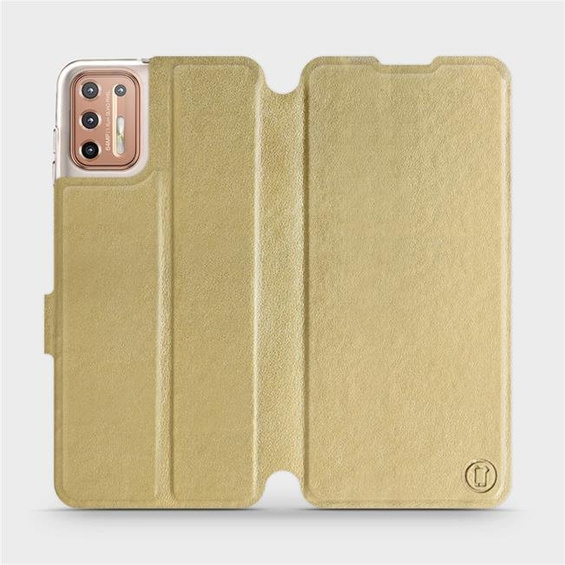 Etui do Motorola Moto G9 Plus - wzór Gold&Gray