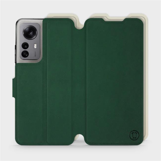 Etui Soft Touch do Xiaomi 12X - wzór Miejska zieleń z platyną