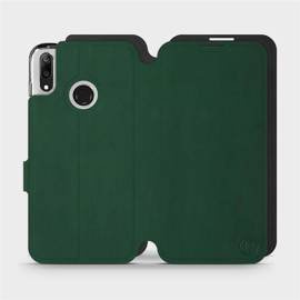 Etui Soft Touch do Huawei Y7 2019 - wzór Miejska zieleń z czernią