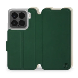 Etui Soft Touch do Xiaomi 15 - wzór Miejska zieleń z platyną