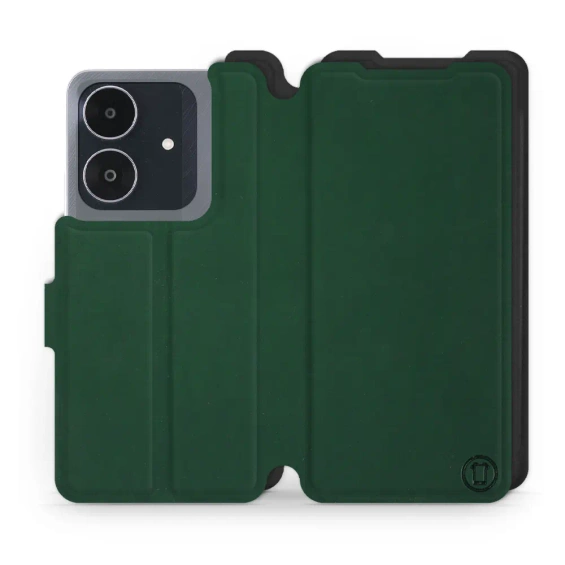 Etui Soft Touch do Realme Note 60 - wzór Miejska zieleń z czernią