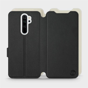 Etui Soft Touch do Xiaomi Redmi Note 8 Pro - wzór Satynowa czerń z platyną