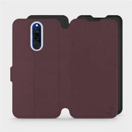 Etui Soft Touch do Xiaomi Redmi 8 - wzór Matowy burgund z czernią