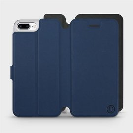 Etui Soft Touch do Apple iPhone 8 Plus - wzór Głęboki granat z czernią