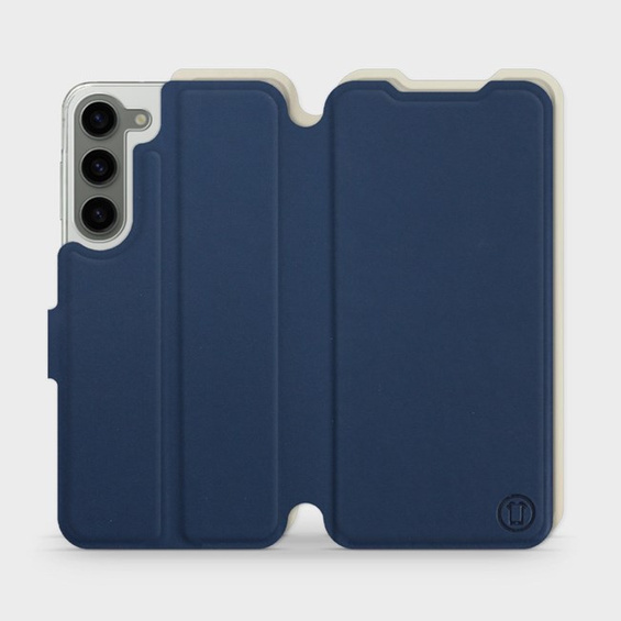 Etui Soft Touch do Samsung Galaxy S23 Plus - wzór Głęboki granat z platyną