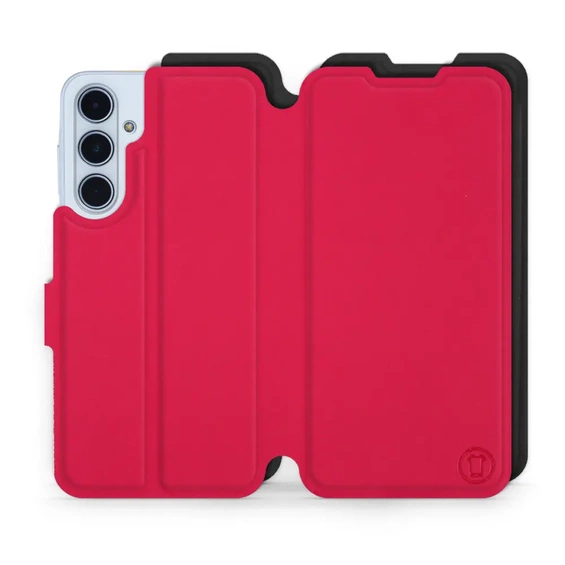Etui Soft Touch do Samsung Galaxy M35 5G - wzór Żywa czerwień z czernią