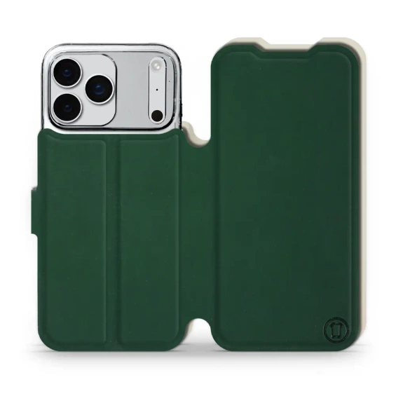 Etui Soft Touch do Apple iPhone 17 Pro Max - wzór Miejska zieleń z platyną