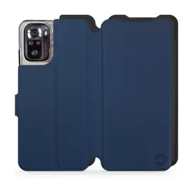 Etui Soft Touch do Xiaomi POCO M5s - wzór Głęboki granat z czernią