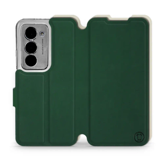 Etui Soft Touch do Xiaomi Redmi 15 - wzór Miejska zieleń z platyną