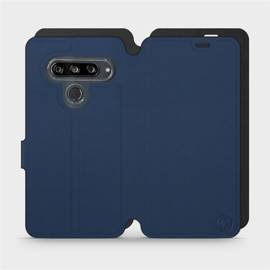 Etui Soft Touch do LG G8s ThinQ - wzór Głęboki granat z czernią