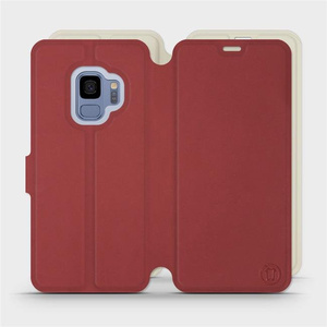 Etui Soft Touch do Samsung Galaxy S9 - wzór Zachodząca czerwień z platyną