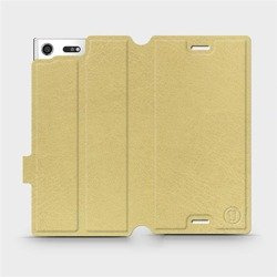Etui do Sony Xperia XZ Premium - wzór Gold&Gray