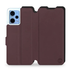 Etui Soft Touch do Xiaomi Redmi Note 12 5G - wzór Matowy burgund z czernią