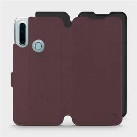 Etui Soft Touch do OPPO A31 - wzór Matowy burgund z czernią