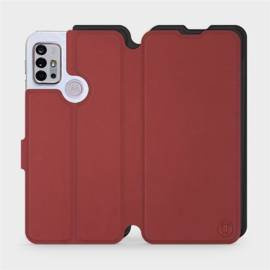 Etui Soft Touch do Motorola Moto G10 - wzór Zachodząca czerwień z czernią