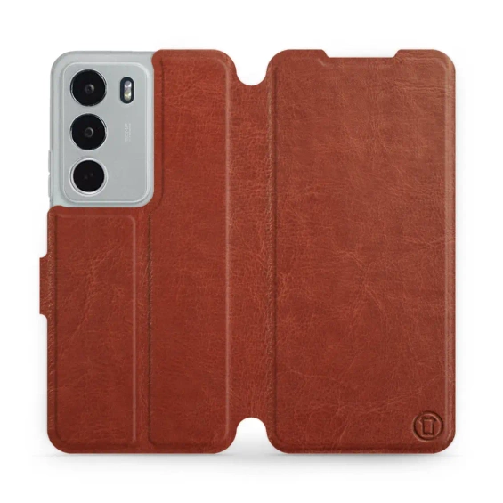 Etui do Realme P3 lite - wzór Brown&Orange