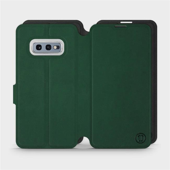Etui Soft Touch do Samsung Galaxy S10e - wzór Miejska zieleń z czernią