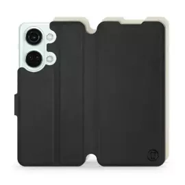 Etui Soft Touch do OnePlus Nord 3 5G - wzór Satynowa czerń z platyną