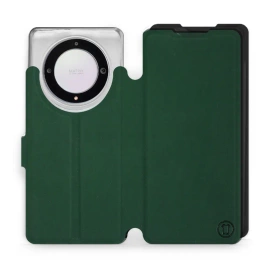 Etui Soft Touch do Huawei Honor Magic5 Lite 5G - wzór Miejska zieleń z czernią