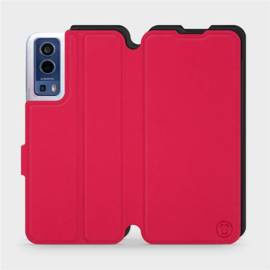 Etui Soft Touch do Vivo Y72 5G - wzór Żywa czerwień z czernią