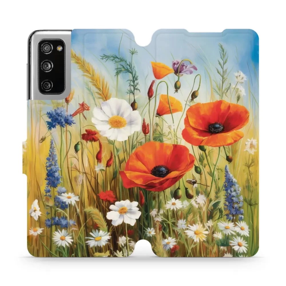 Mobiwear Book, ochrona ekranu, magnetyczne zapięcie, silikonowa wkładka, bezpieczeństwo, łąkowe kwiaty