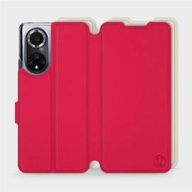 Etui Soft Touch do Huawei Nova 9 - wzór Żywa czerwień z platyną