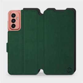 Etui Soft Touch do Samsung Galaxy M13 - wzór Miejska zieleń z czernią