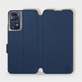 Etui Soft Touch do Xiaomi Redmi Note 11 Pro 5G - wzór Głęboki granat z platyną