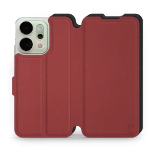 Etui Soft Touch do OPPO Reno 14 Pro 5G - wzór Zachodząca czerwień z czernią