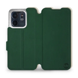 Etui Soft Touch do Infinix Smart 9 - wzór Miejska zieleń z platyną