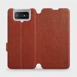Etui do Asus Zenfone 7 - wzór Brown&Orange