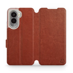 Etui do Xiaomi POCO M7 - wzór Brown&Orange