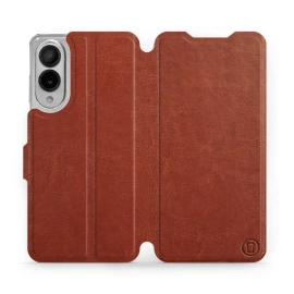 Etui do Samsung Galaxy S25 Edge - wzór Brown&Orange